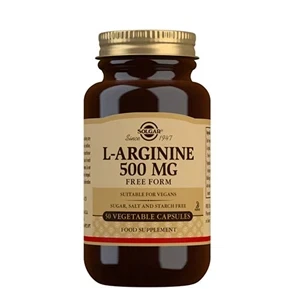 L-Arginine 500 mg Solgar 50 vegetabilske kapsler