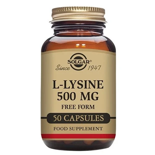 L-Lysine 500 mg Solgar 50 vegetabilske kapsler