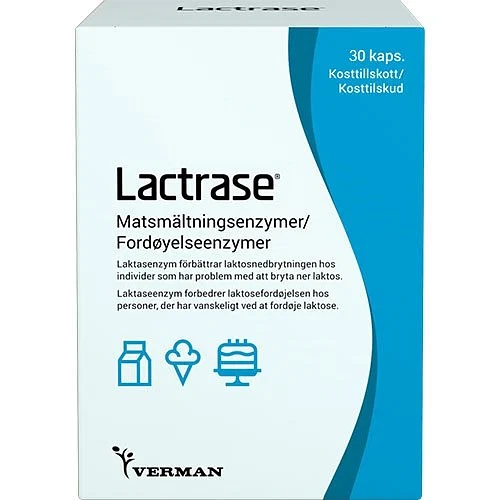 Lactrase 10 vegetabilske kapsler
