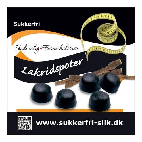 Lakridspoter Sukkerfri 90 g