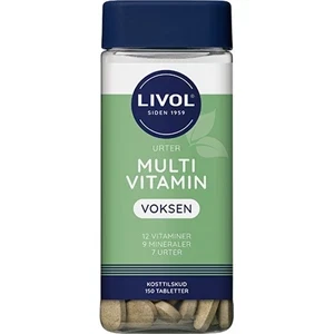 Multivitamin Urter Voksen Livol 150 tabletter
