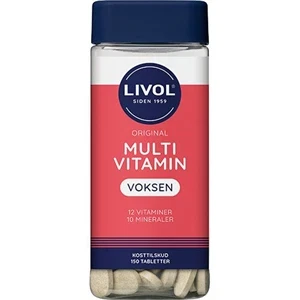 Multivitamin Voksen Livol 150 tabletter