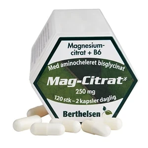Mag-Citrat Berthelsen 120 vegetabilske kapsler