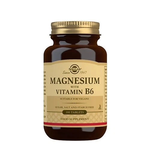 Magnesium with Vitamin B6 Solgar 100 tabletter