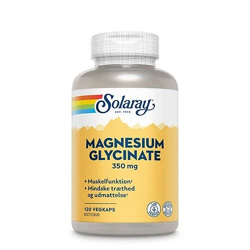 Magnesium Glycinate 350 mg Solaray 120 Vegkaps 