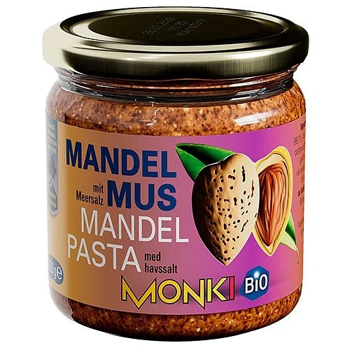 Mandel Smør Monki 330 g økologisk