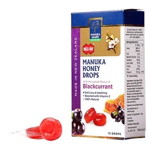 Manuka Honey Drops Blackcurrant 65 g