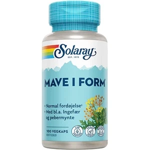 Mave i Form Solaray 100 vegetabilske kapsler