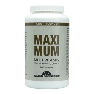 Maximum 200 tabletter