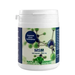 MSM 500 mg 180 kapsler
