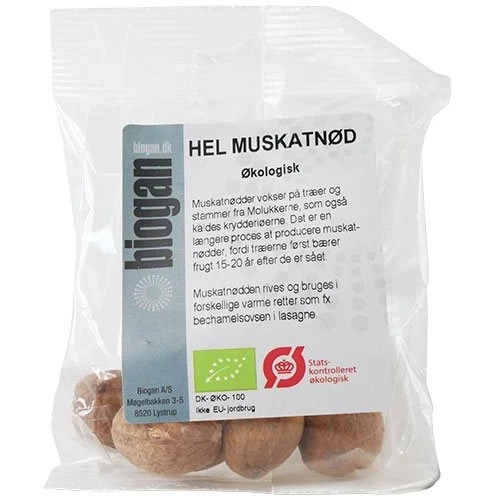 Muskatnød hel Ø