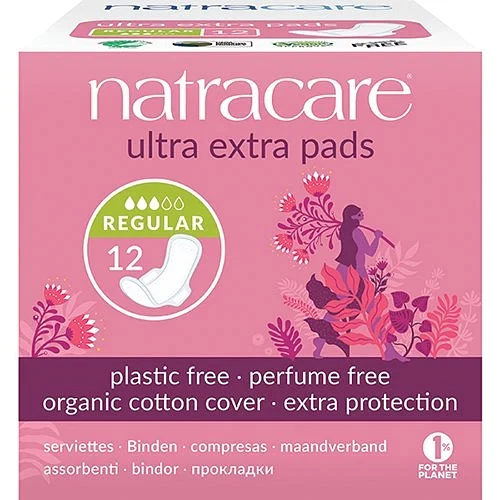 Ultra Extra Pads Normal Natracare 12 stk.