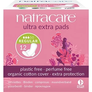 Ultra Extra Pads Normal Natracare 12 stk.