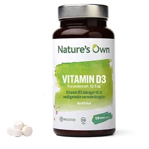 Vitamin D3 62,5 mcg Natures Own 120 tabletter