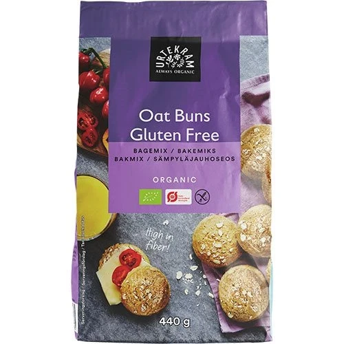 Urtekram Oat Buns GF - bagemix Ø 440 g