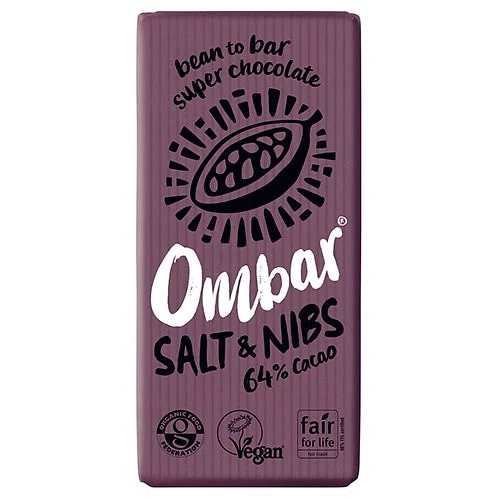 Salt & KakaoNibs 64% Kakao Ø Ombar 70g