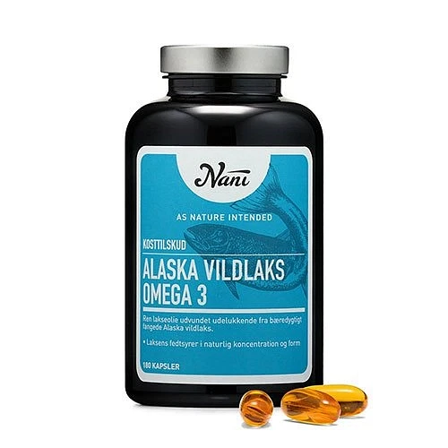 Omega 3 alaska vildlaks Nani 180 kapsler