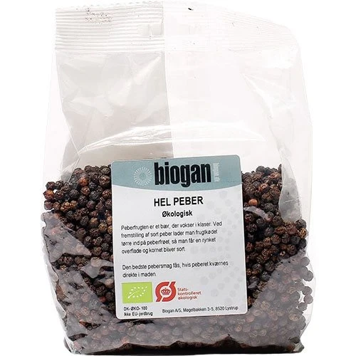 Peber Hel Sort 250 g økologisk