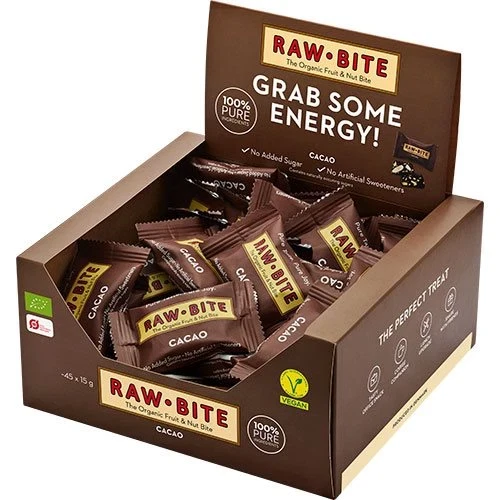 Rawbite Officebox Cacao 45x15g Ø