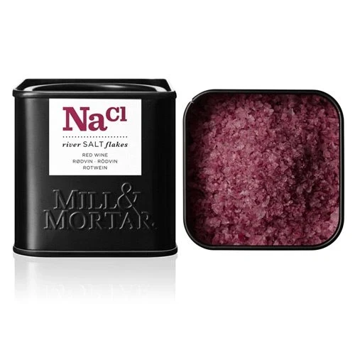 Red Wine Salt Flakes NaCl Mill & Mortar 80 g