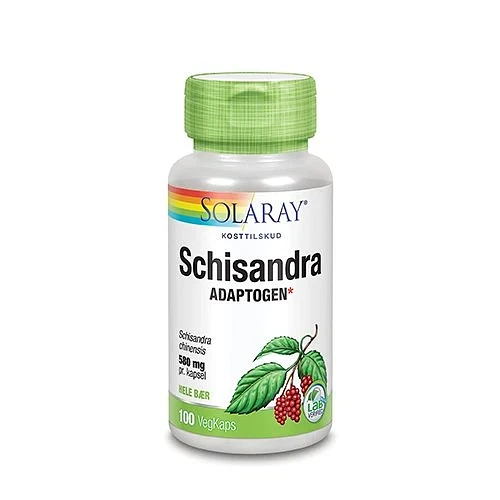 Schisandra 580 mg Solaray 100 vegetabilske kapsler