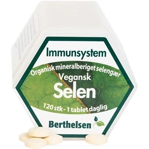 Selen Vegetabilsk Berthelsen 100 mcg 120 tabletter
