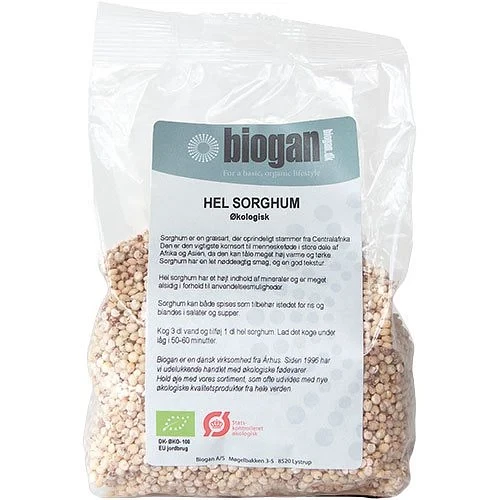 Sorghum Hel Biogan 500 g økologisk