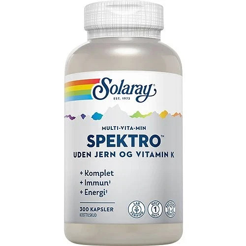 Spektro Multi-Vita-Min uden jern og Vitamin K 300 kapsler