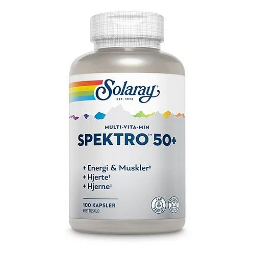 Spektro 50+ Multi-Vita-Min Solaray 100 kapsler