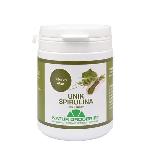 Spirulina Unik 180 vegetabilske kapsler