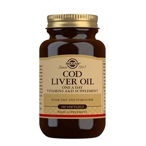 Cod Liver Oil Solgar 100 softgel kapsler
