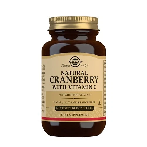 Cranberry med Vitamin C Solgar 60 kapsler