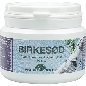Birkesød Xylitol Tyggegummi Pebermynte 70 stk.