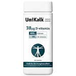 Unikalk 38 mcg D-vitamin 180 tabletter