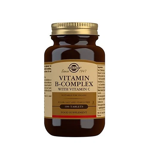 Vitamin B-Complex with Vitamin C Solgar 100 tabletter