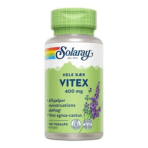 Vitex Agnus Castus 400 mg Solaray 100 kapsler