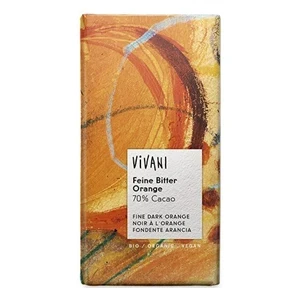Mørk Chokolade Appelsin Vivani 100 g økologisk