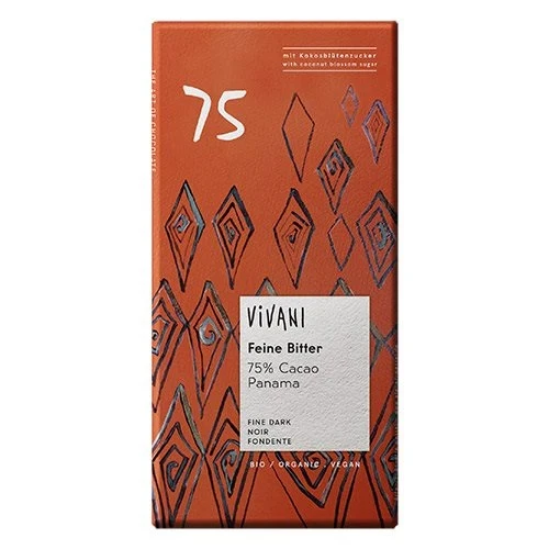 Vivani Panama chokolade mørk Ø 80 g