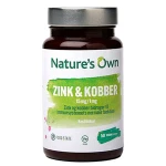 Zink & Kobber Natures Own 50 vegetabilske tabletter