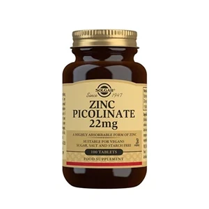 Zinc Picolinate 22 mg Solgar 100 tabletter